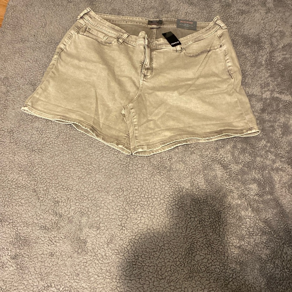 Grey jean shorts